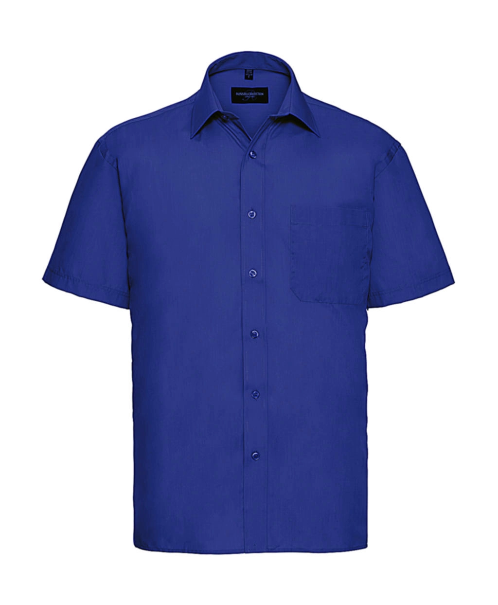 Poplin Shirt zum Besticken und Bedrucken in der Farbe Bright Royal mit Ihren Logo, Schriftzug oder Motiv.