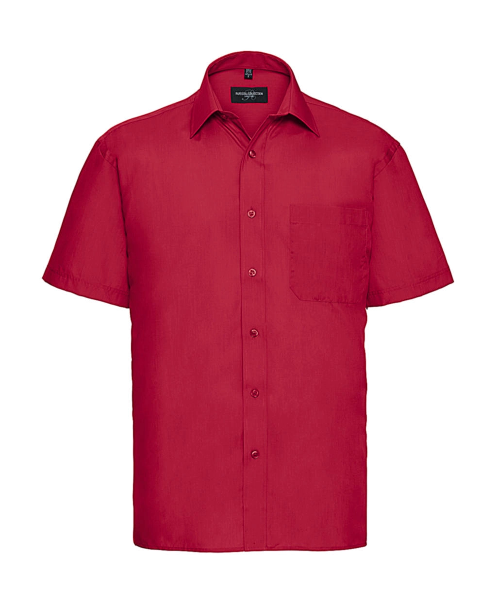 Poplin Shirt zum Besticken und Bedrucken in der Farbe Classic Red mit Ihren Logo, Schriftzug oder Motiv.