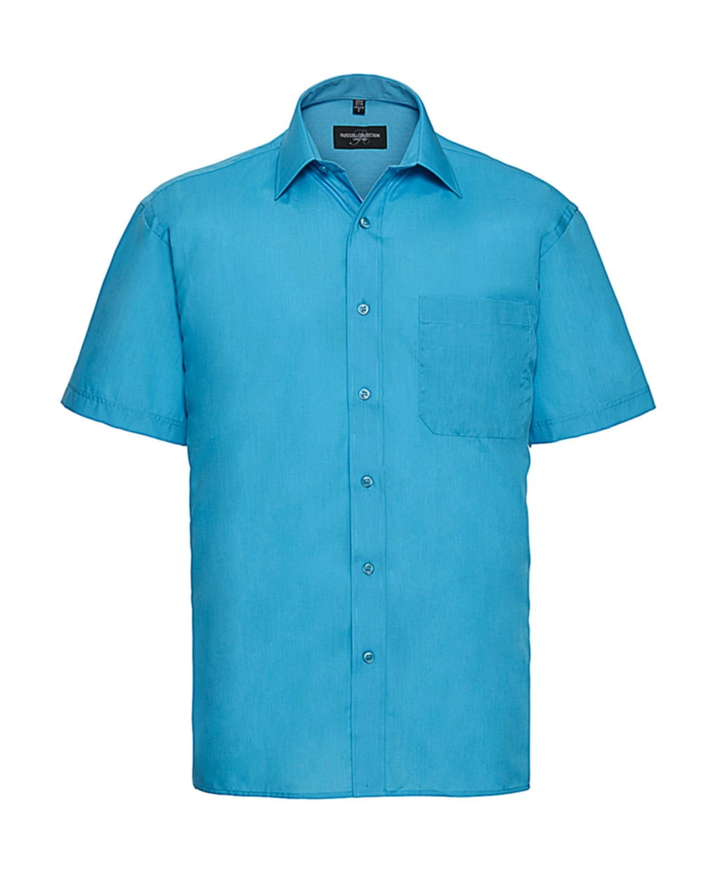 Poplin Shirt zum Besticken und Bedrucken in der Farbe Turquoise mit Ihren Logo, Schriftzug oder Motiv.