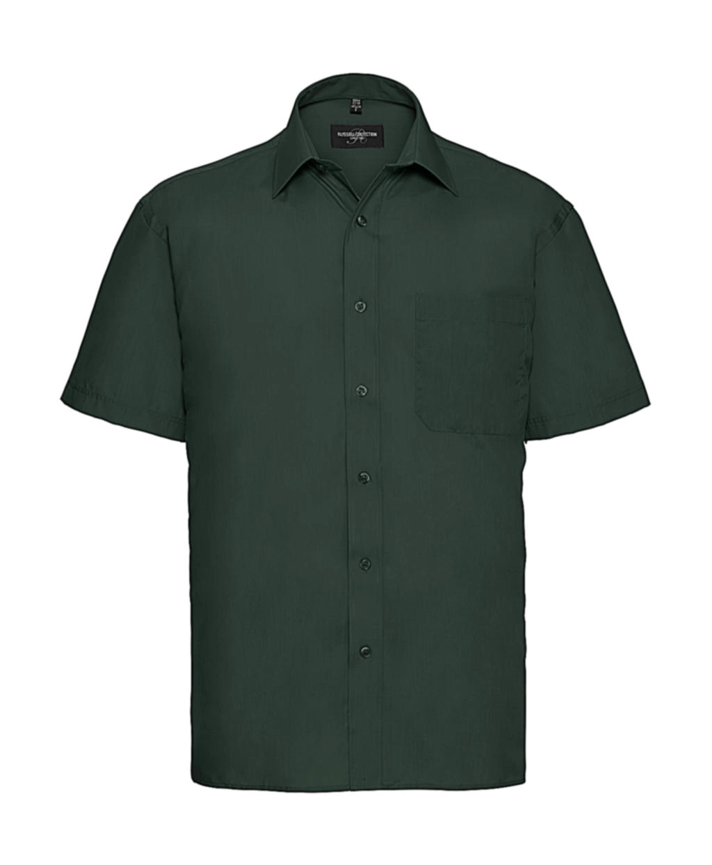 Poplin Shirt zum Besticken und Bedrucken in der Farbe Bottle Green mit Ihren Logo, Schriftzug oder Motiv.