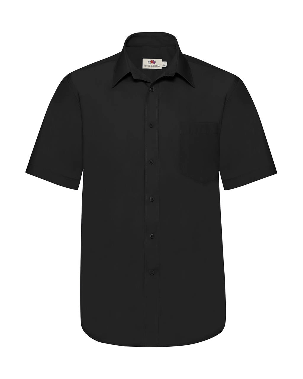 Poplin Shirt zum Besticken und Bedrucken in der Farbe Black mit Ihren Logo, Schriftzug oder Motiv.