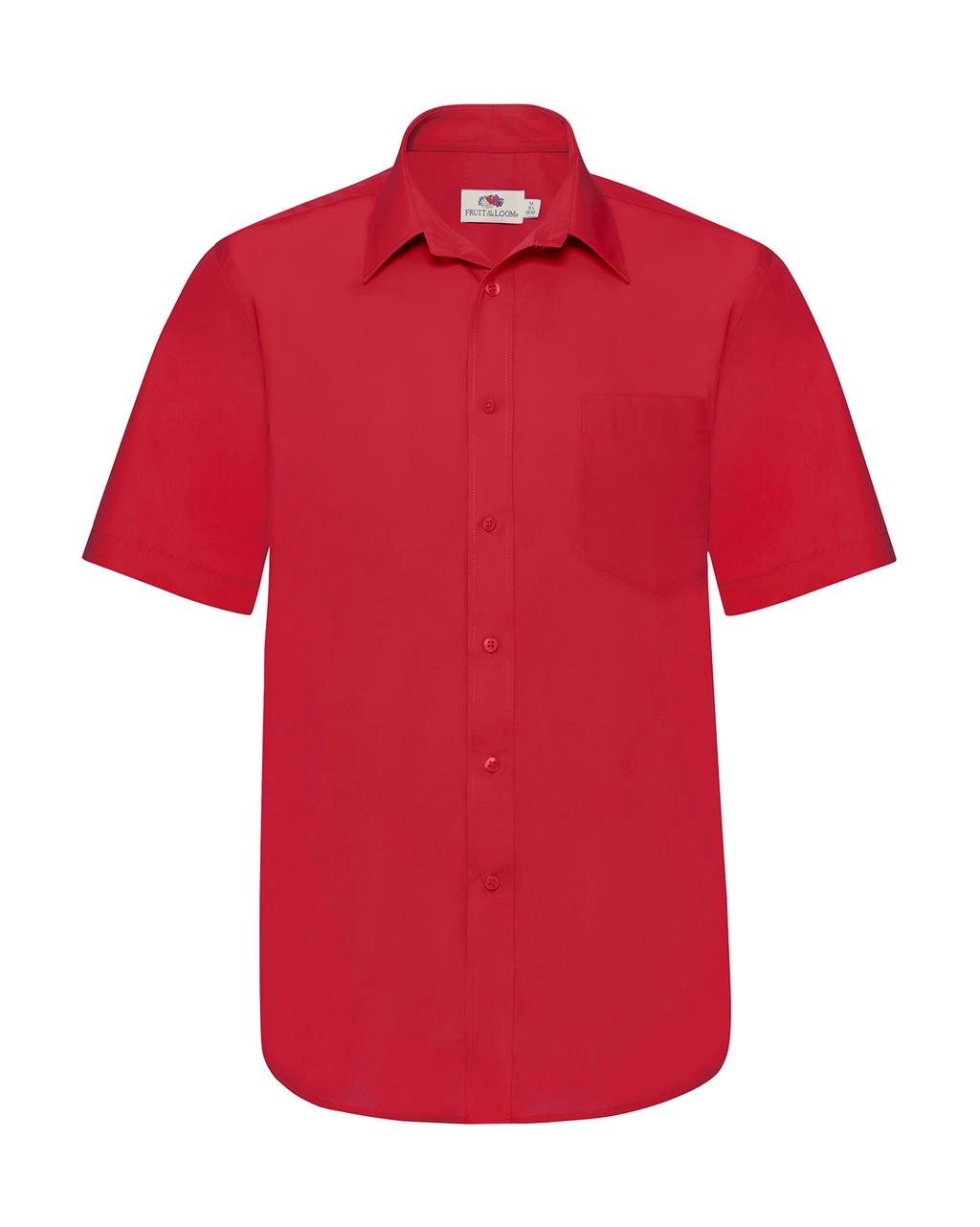 Poplin Shirt zum Besticken und Bedrucken in der Farbe Red mit Ihren Logo, Schriftzug oder Motiv.