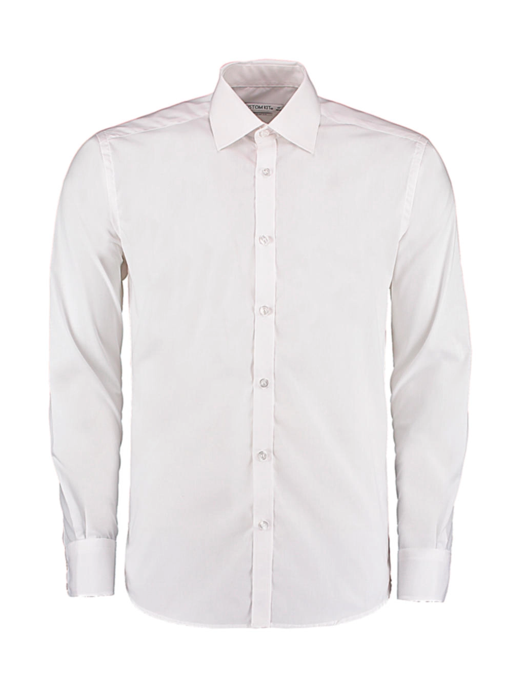 Slim Fit Business Shirt LS zum Besticken und Bedrucken in der Farbe White mit Ihren Logo, Schriftzug oder Motiv.