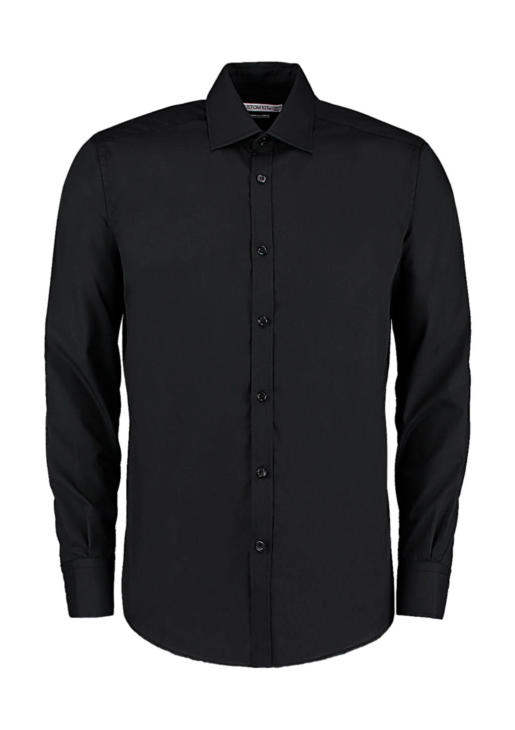 Slim Fit Business Shirt LS zum Besticken und Bedrucken in der Farbe Black mit Ihren Logo, Schriftzug oder Motiv.