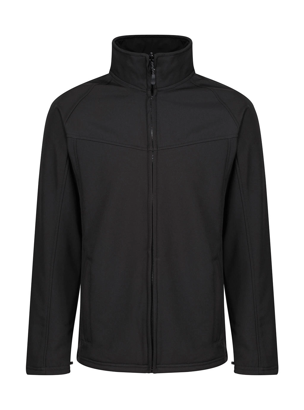 Uproar Softshell Jacket zum Besticken und Bedrucken in der Farbe Black/Black mit Ihren Logo, Schriftzug oder Motiv.