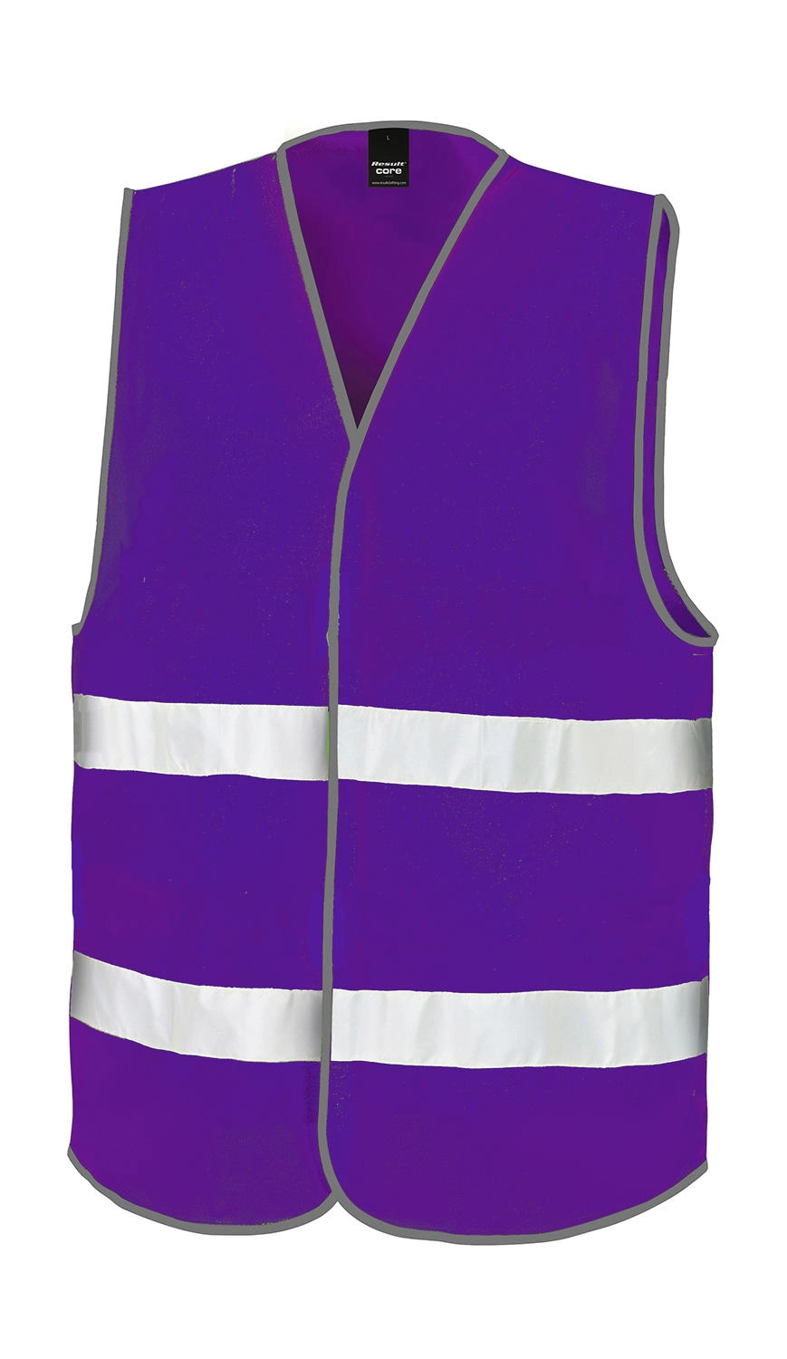 Core Enhanced Visibility Vest zum Besticken und Bedrucken in der Farbe Purple mit Ihren Logo, Schriftzug oder Motiv.