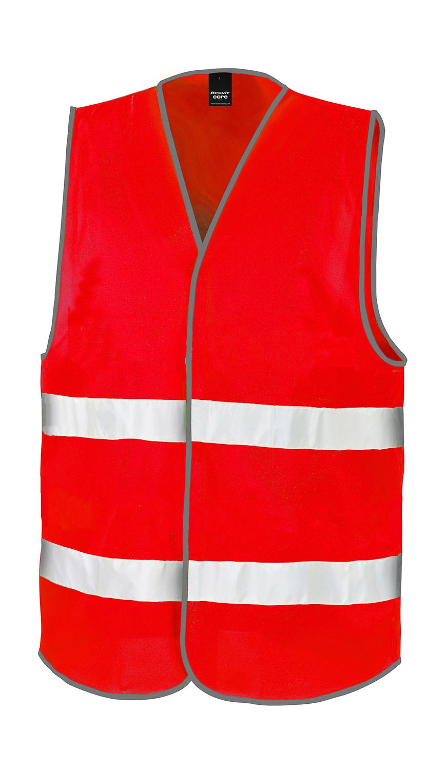Core Enhanced Visibility Vest zum Besticken und Bedrucken in der Farbe Red mit Ihren Logo, Schriftzug oder Motiv.