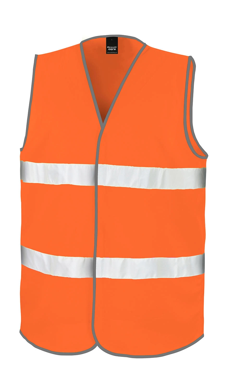 Core Enhanced Visibility Vest zum Besticken und Bedrucken in der Farbe Fluorescent Orange mit Ihren Logo, Schriftzug oder Motiv.
