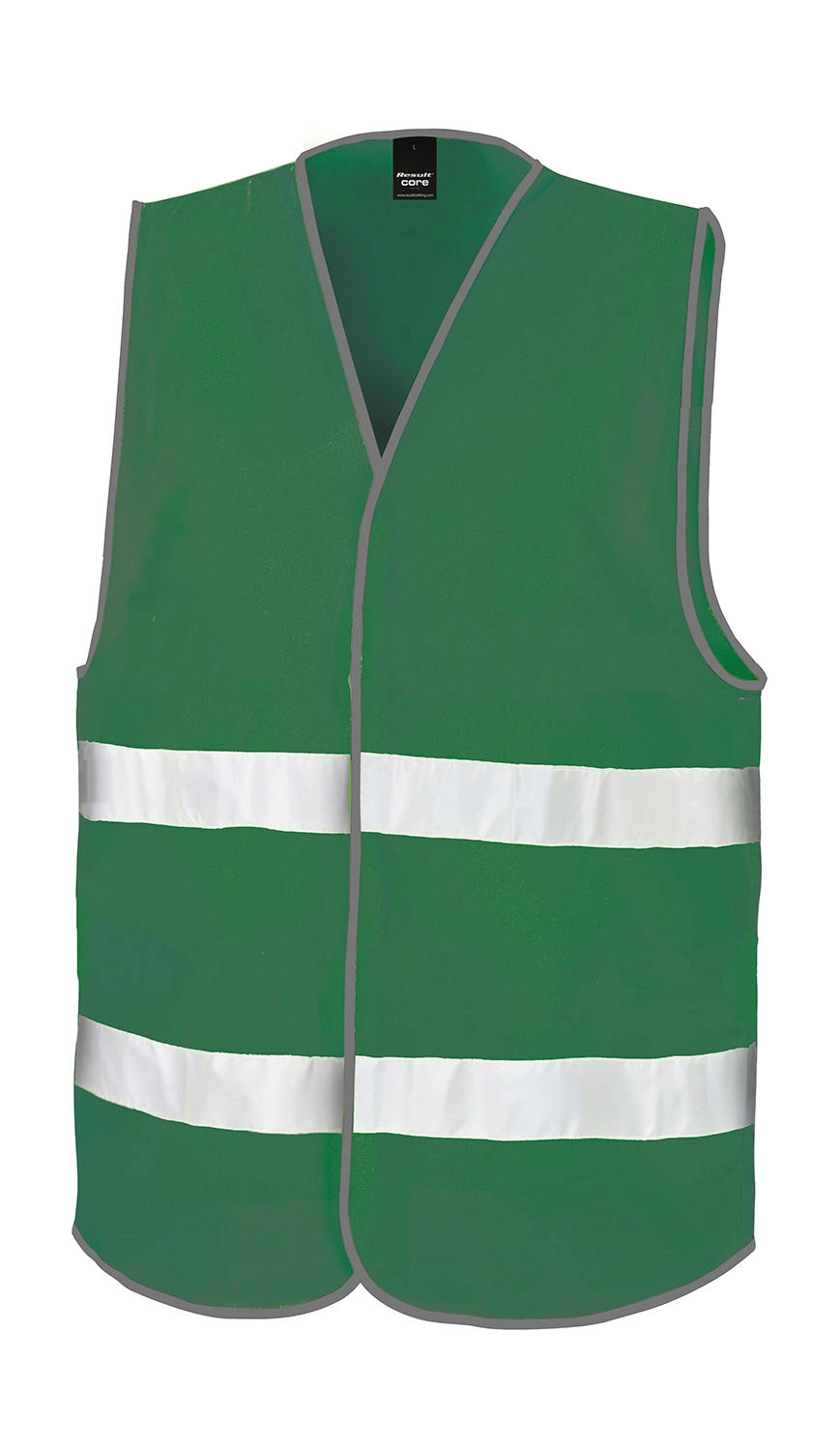 Core Enhanced Visibility Vest zum Besticken und Bedrucken in der Farbe Paramedic Green mit Ihren Logo, Schriftzug oder Motiv.