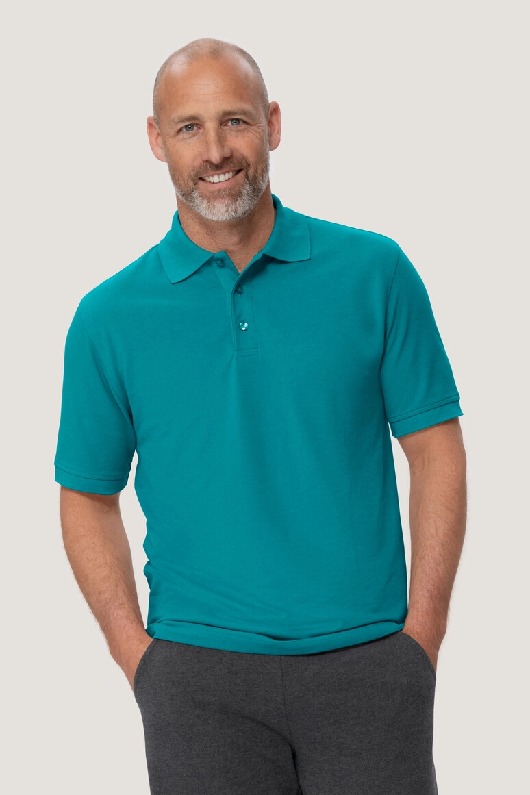 HAKRO Poloshirt Mikralinar® zum Besticken und Bedrucken in der Farbe Smaragd mit Ihren Logo, Schriftzug oder Motiv.