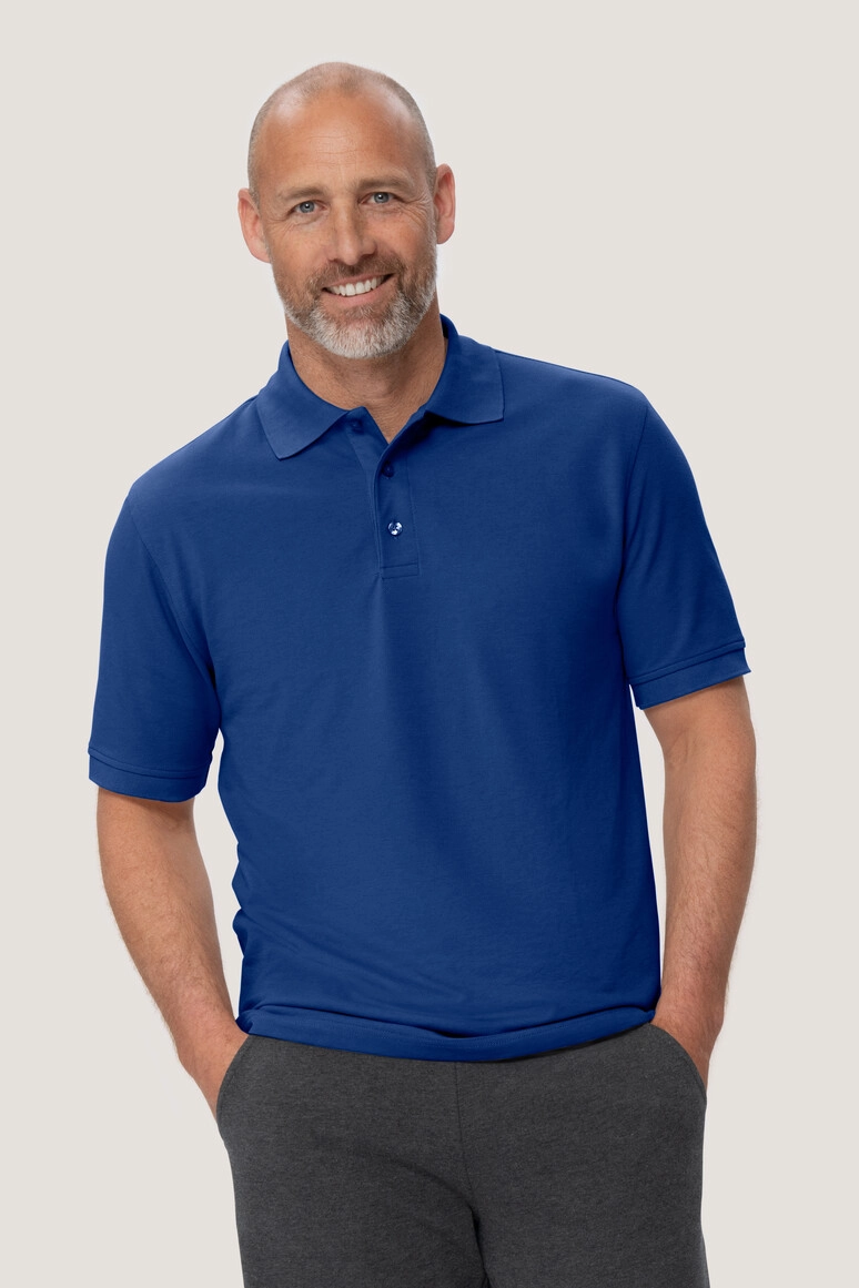HAKRO Poloshirt Mikralinar® zum Besticken und Bedrucken in der Farbe Ultramarinblau mit Ihren Logo, Schriftzug oder Motiv.