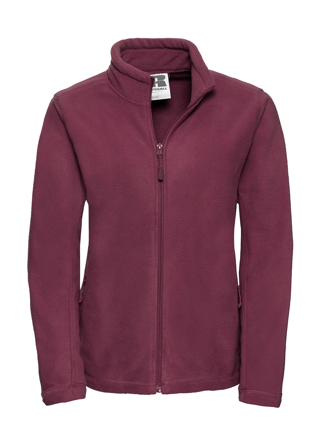 Ladies` Full Zip Outdoor Fleece zum Besticken und Bedrucken in der Farbe Burgundy mit Ihren Logo, Schriftzug oder Motiv.