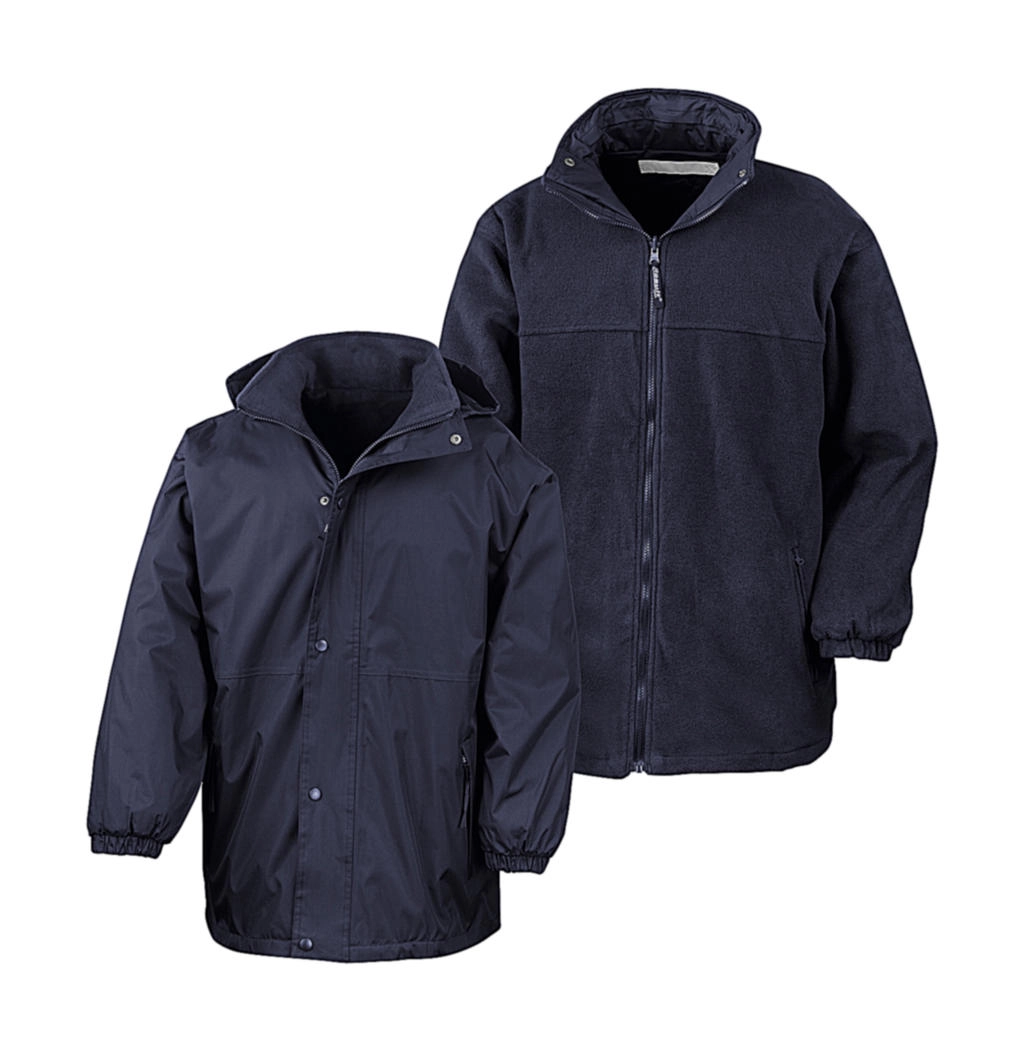 Outbound Reversible Jacket zum Besticken und Bedrucken in der Farbe Navy/Navy mit Ihren Logo, Schriftzug oder Motiv.