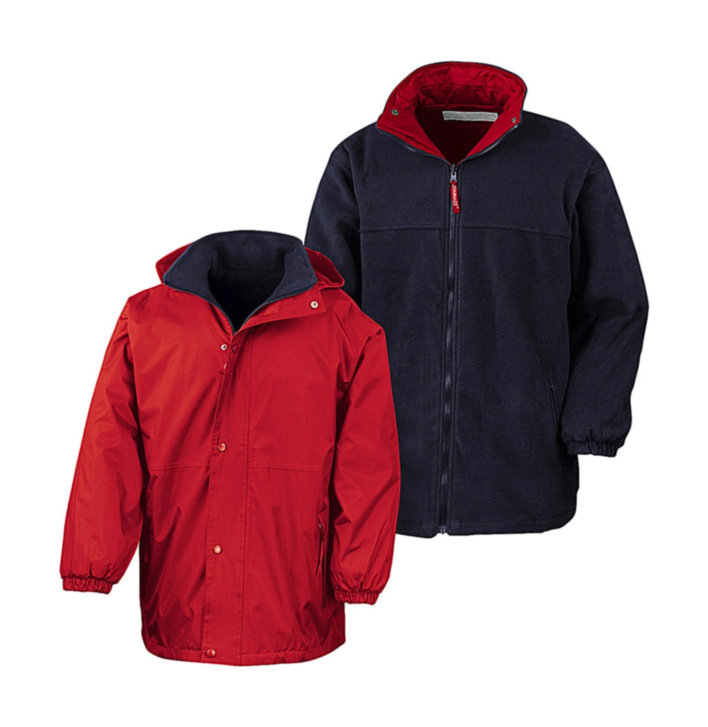 Outbound Reversible Jacket zum Besticken und Bedrucken in der Farbe Red/Navy mit Ihren Logo, Schriftzug oder Motiv.