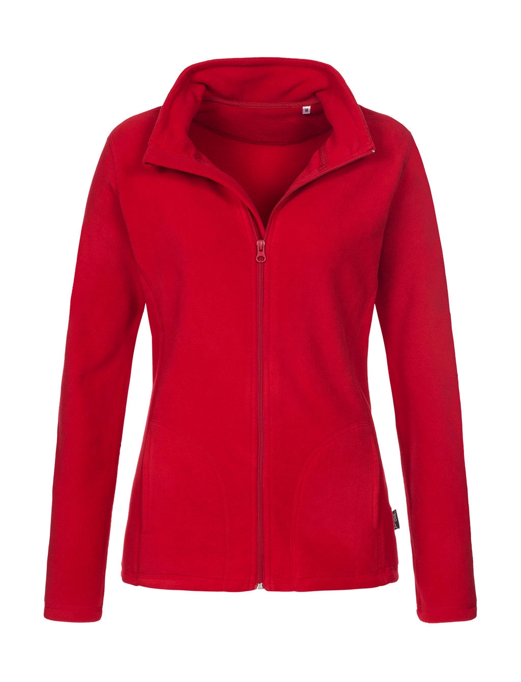 Fleece Jacket Women zum Besticken und Bedrucken in der Farbe Scarlet Red mit Ihren Logo, Schriftzug oder Motiv.
