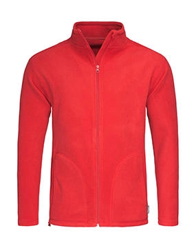 Fleece Jacket zum Besticken und Bedrucken in der Farbe Scarlet Red mit Ihren Logo, Schriftzug oder Motiv.