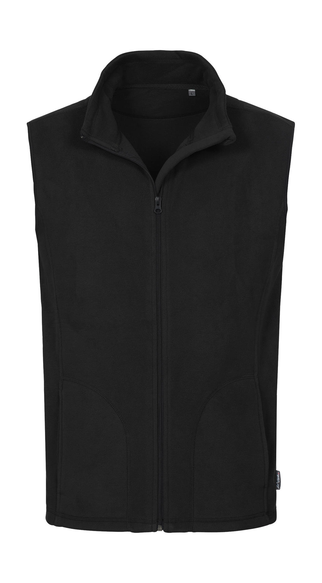 Fleece Vest zum Besticken und Bedrucken in der Farbe Black Opal mit Ihren Logo, Schriftzug oder Motiv.