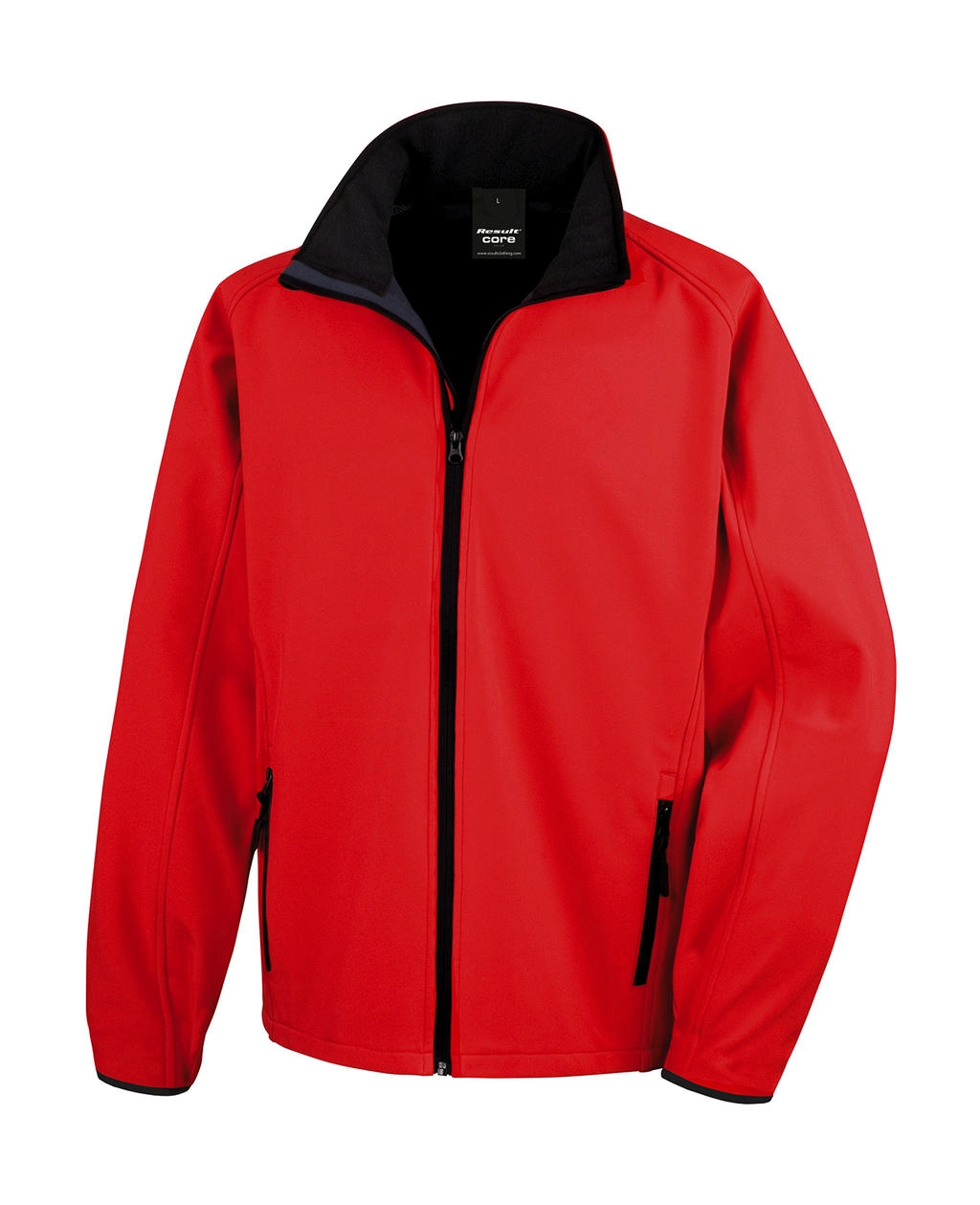 Printable Softshell Jacket zum Besticken und Bedrucken in der Farbe Red/Black mit Ihren Logo, Schriftzug oder Motiv.