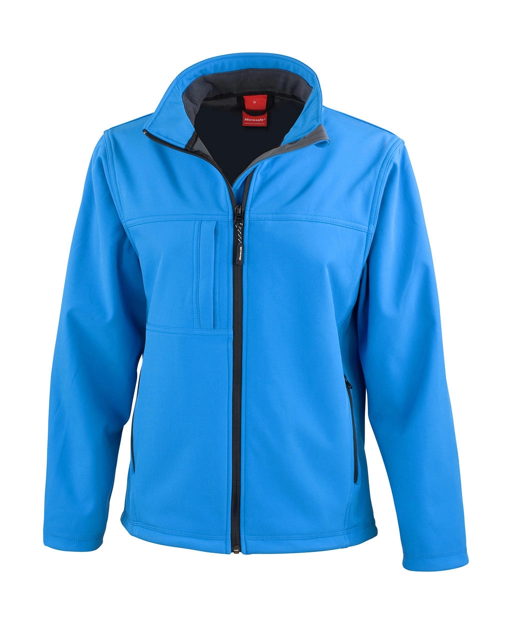 Ladies` Classic Softshell Jacket zum Besticken und Bedrucken in der Farbe Azure mit Ihren Logo, Schriftzug oder Motiv.