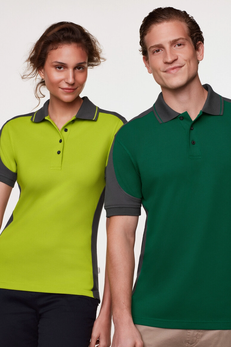 HAKRO Poloshirt Contrast Mikralinar® zum Besticken und Bedrucken mit Ihren Logo, Schriftzug oder Motiv.