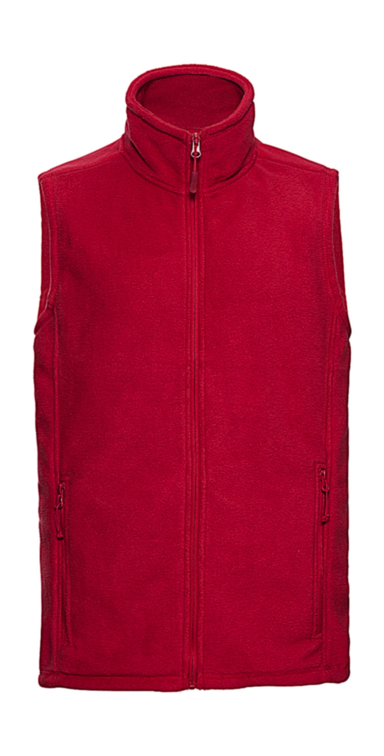 Men`s Gilet Outdoor Fleece zum Besticken und Bedrucken in der Farbe Classic Red mit Ihren Logo, Schriftzug oder Motiv.