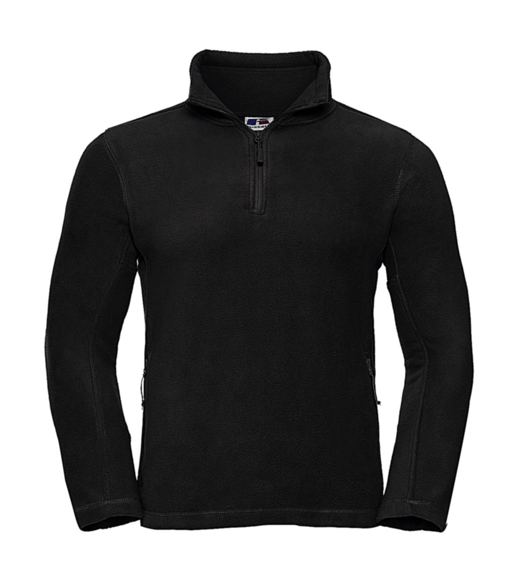Quarter Zip Outdoor Fleece zum Besticken und Bedrucken in der Farbe Black mit Ihren Logo, Schriftzug oder Motiv.