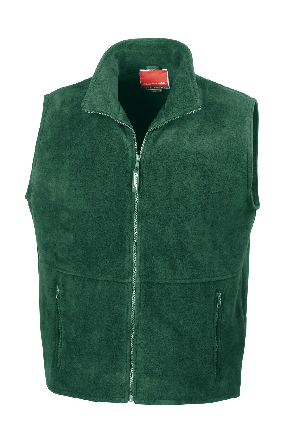 Fleece Bodywarmer zum Besticken und Bedrucken in der Farbe Forest Green mit Ihren Logo, Schriftzug oder Motiv.