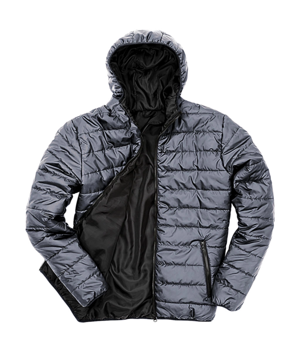 Soft Padded Jacket zum Besticken und Bedrucken in der Farbe Frost Grey/Black mit Ihren Logo, Schriftzug oder Motiv.