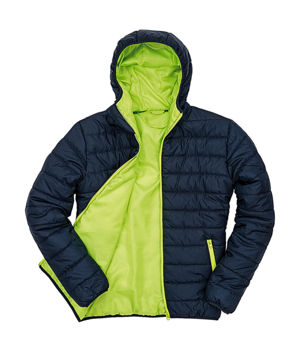 Soft Padded Jacket zum Besticken und Bedrucken in der Farbe Navy/Lime mit Ihren Logo, Schriftzug oder Motiv.