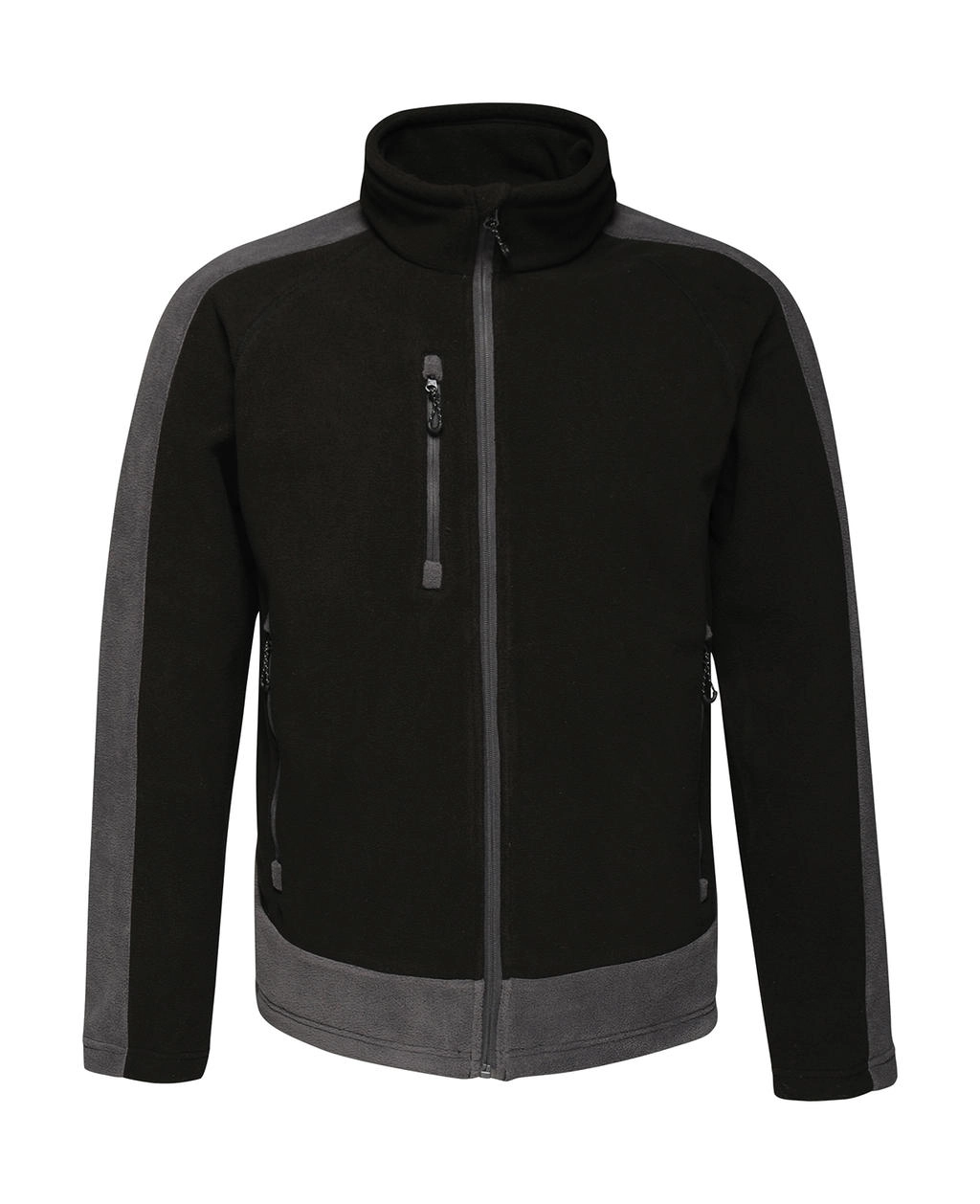 Contrast 300G Fleece zum Besticken und Bedrucken in der Farbe Black/Seal Grey mit Ihren Logo, Schriftzug oder Motiv.