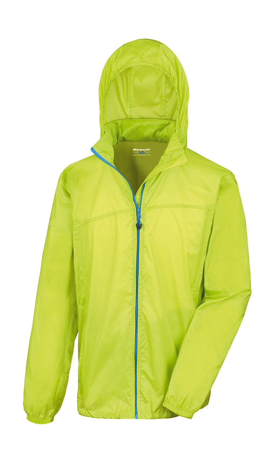 HDI Quest Lightweight Stowable Jacket zum Besticken und Bedrucken in der Farbe Lime/Royal mit Ihren Logo, Schriftzug oder Motiv.