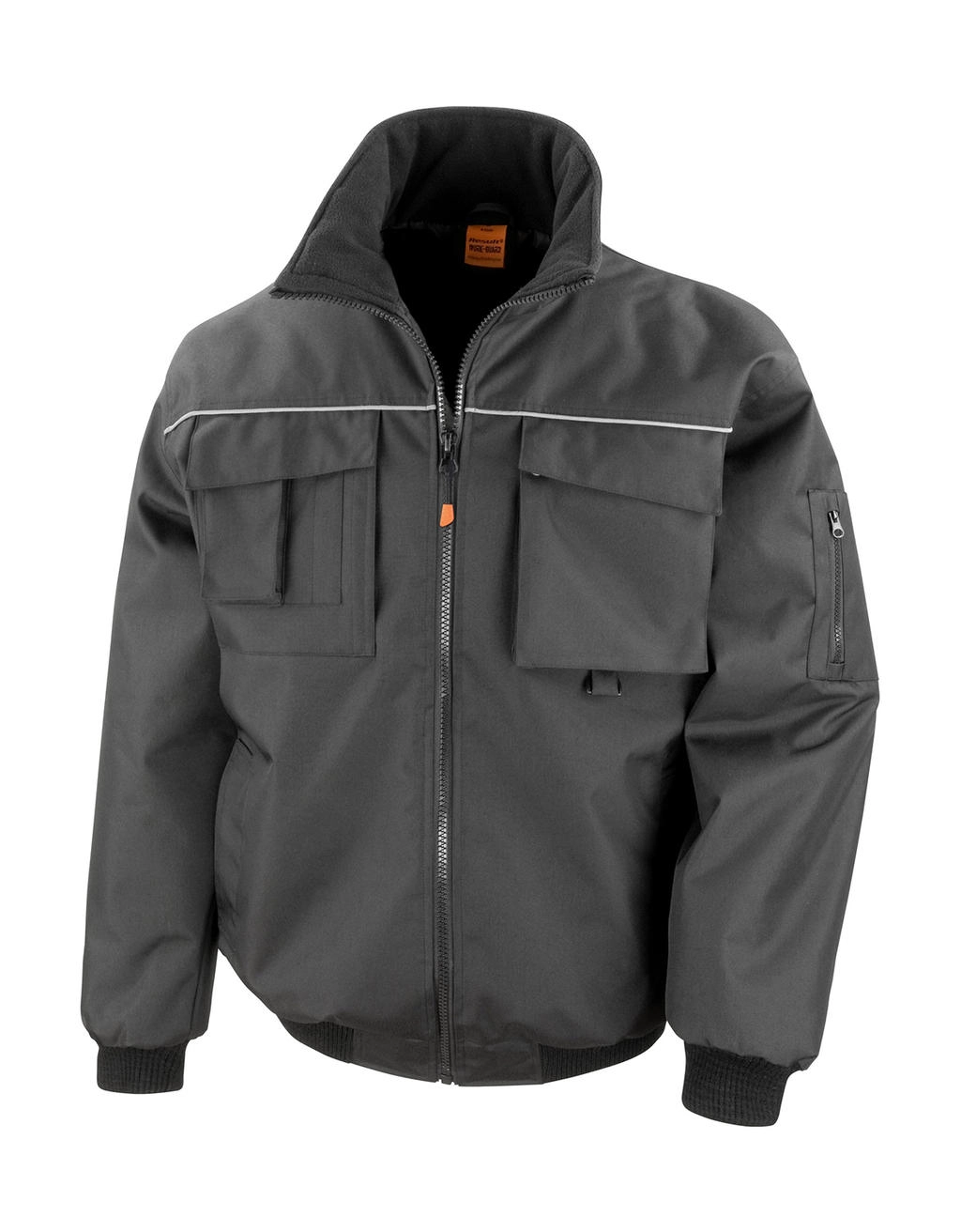 Work-Guard Sabre Pilot Jacket zum Besticken und Bedrucken in der Farbe Black mit Ihren Logo, Schriftzug oder Motiv.