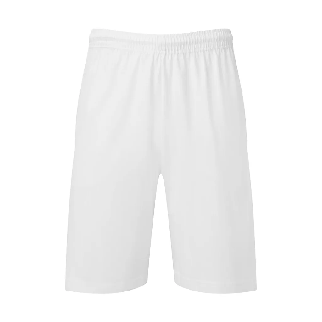 Iconic 195 Jersey Shorts zum Besticken und Bedrucken in der Farbe White mit Ihren Logo, Schriftzug oder Motiv.
