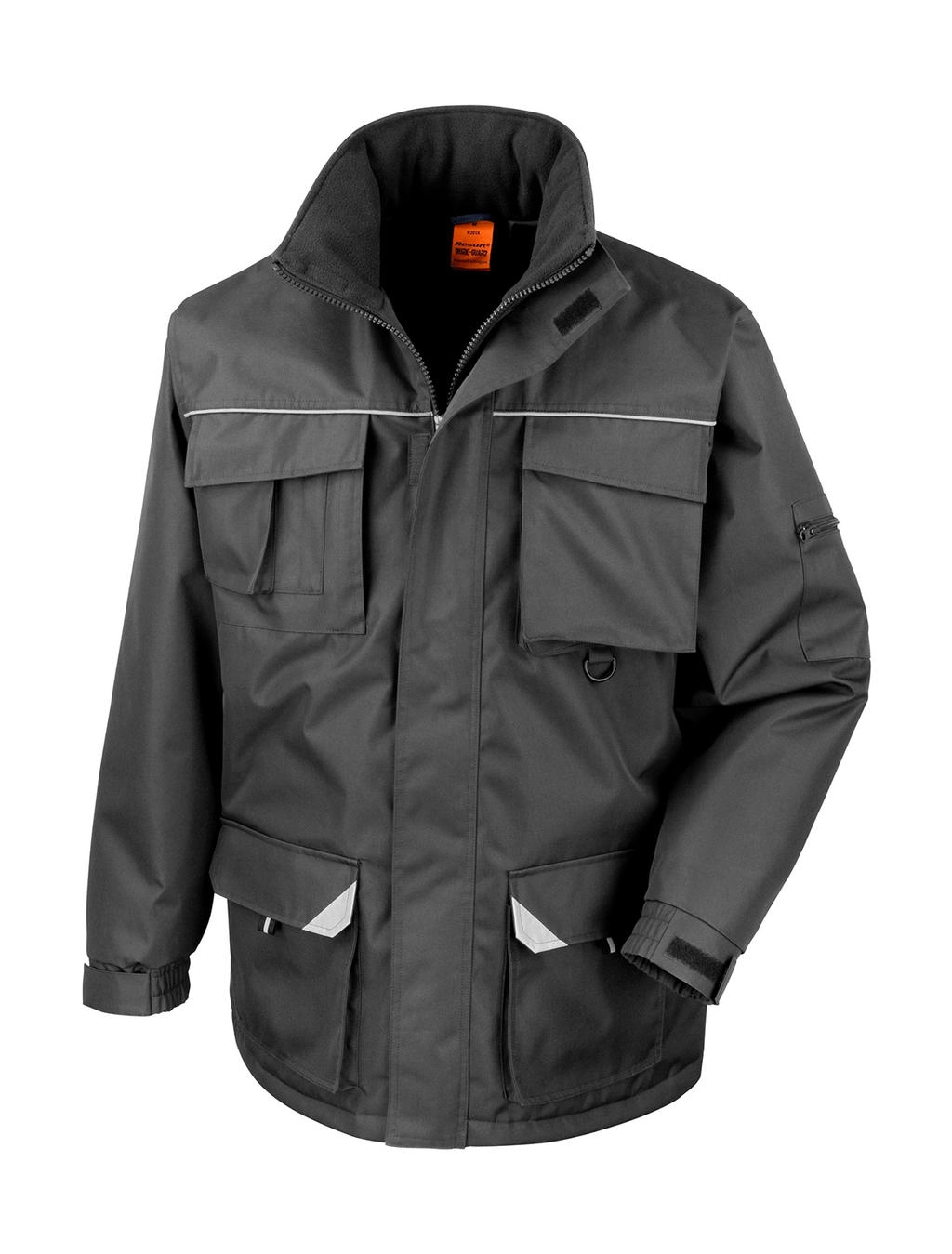 Work-Guard Sabre Long Coat zum Besticken und Bedrucken in der Farbe Black mit Ihren Logo, Schriftzug oder Motiv.