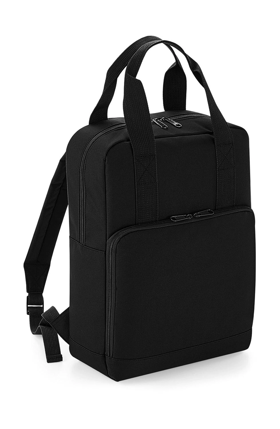 Twin Handle Backpack zum Besticken und Bedrucken in der Farbe Black mit Ihren Logo, Schriftzug oder Motiv.
