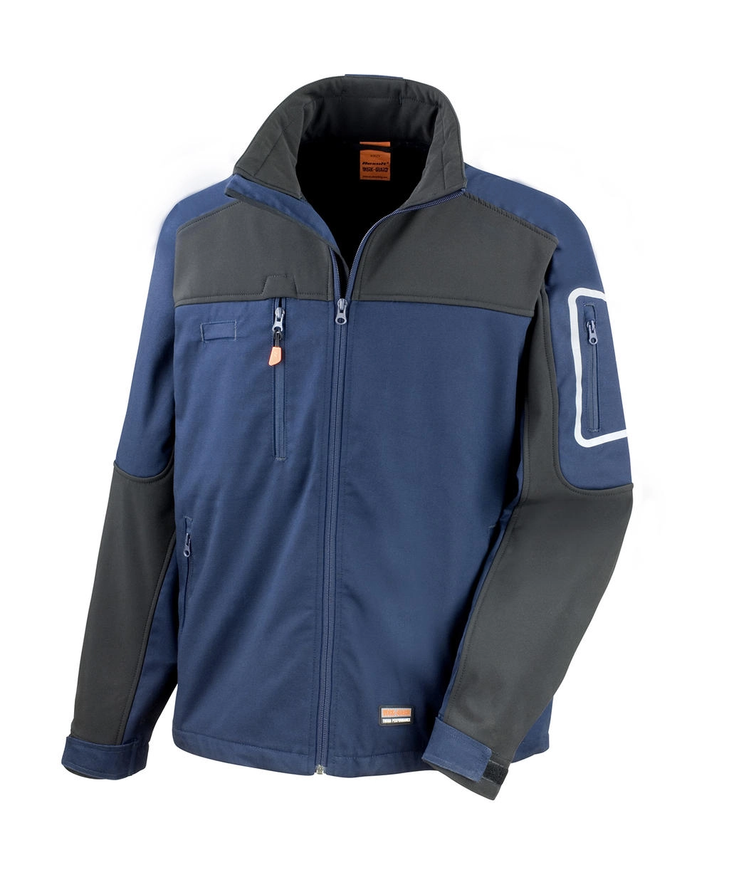 Work-Guard Sabre Stretch Jacket zum Besticken und Bedrucken in der Farbe Navy/Black mit Ihren Logo, Schriftzug oder Motiv.