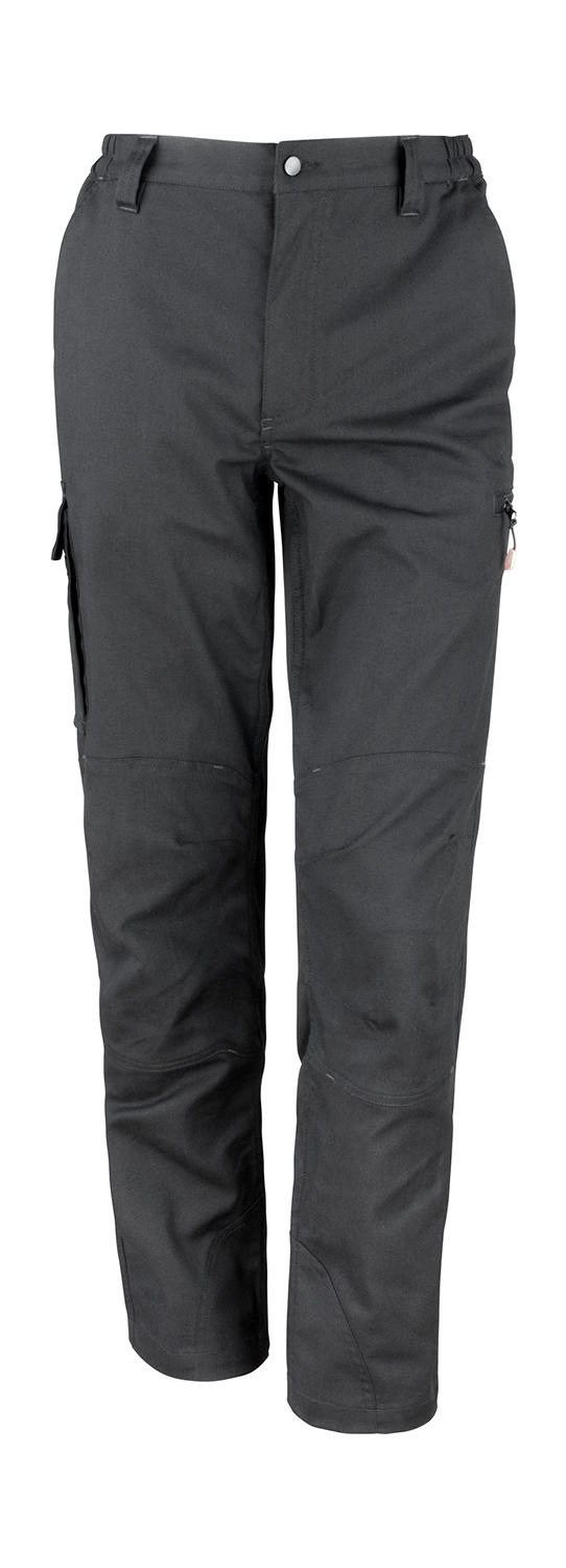 Work-Guard Stretch Trousers Reg zum Besticken und Bedrucken in der Farbe Black mit Ihren Logo, Schriftzug oder Motiv.