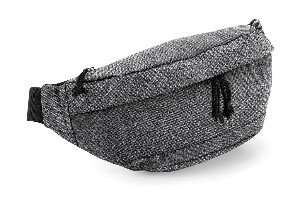 Oversized Across Body Bag zum Besticken und Bedrucken in der Farbe Grey Marl mit Ihren Logo, Schriftzug oder Motiv.