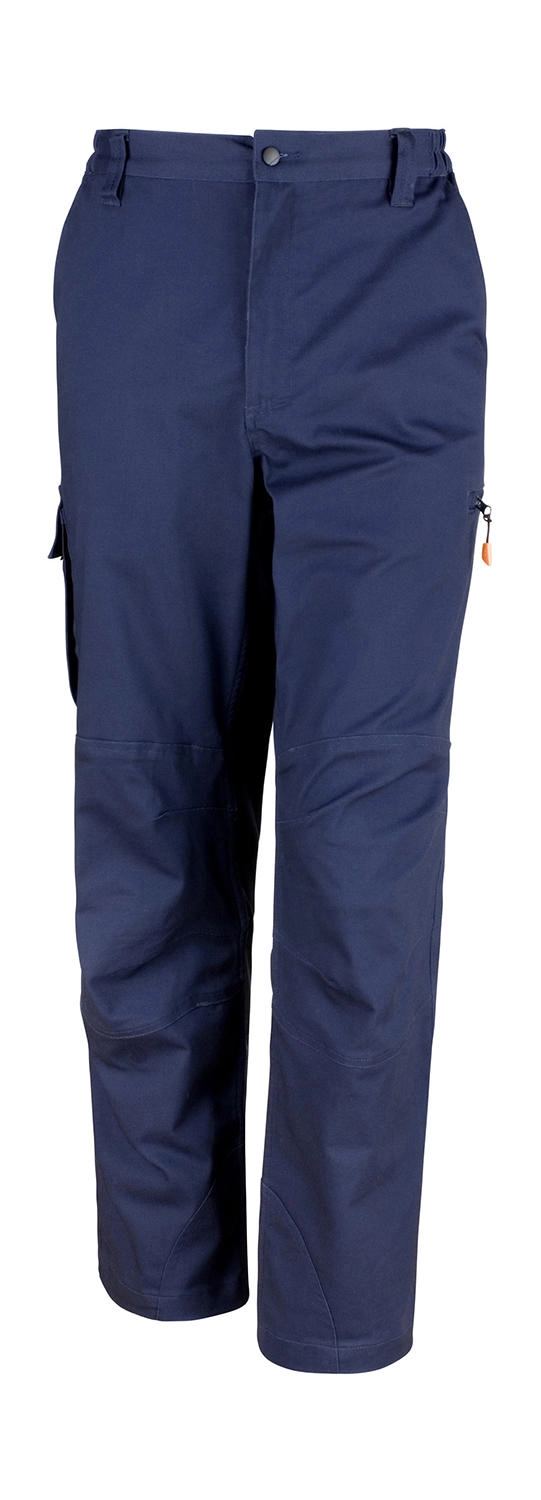 Work-Guard Stretch Trousers Long zum Besticken und Bedrucken in der Farbe Navy mit Ihren Logo, Schriftzug oder Motiv.