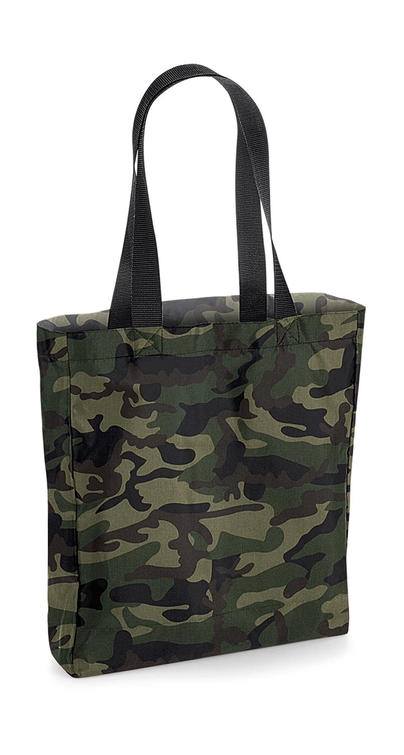 Packaway Tote Bag zum Besticken und Bedrucken in der Farbe Jungle Camo/Black mit Ihren Logo, Schriftzug oder Motiv.