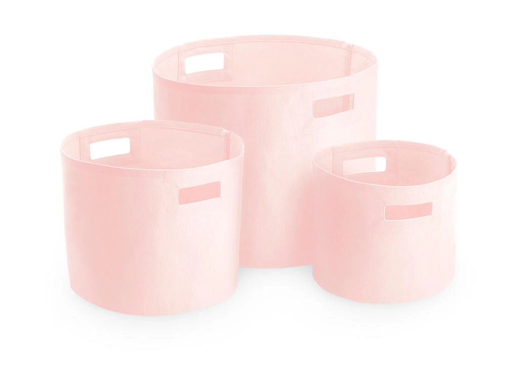 Canvas Storage Tubs zum Besticken und Bedrucken in der Farbe Pastel Pink mit Ihren Logo, Schriftzug oder Motiv.