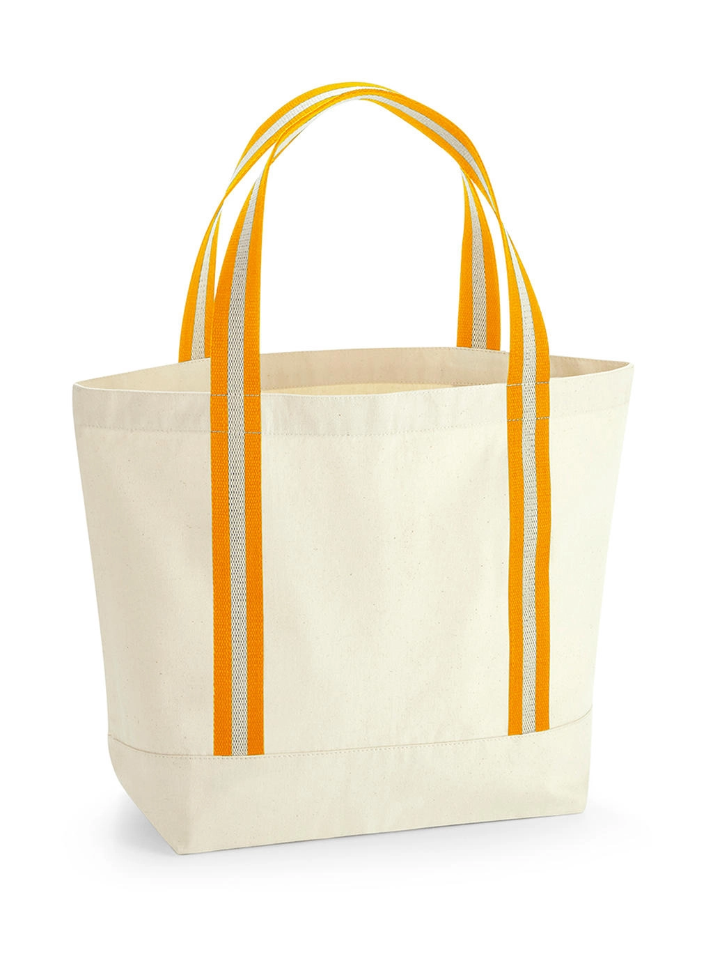 EarthAware® Organic Boat Bag zum Besticken und Bedrucken in der Farbe Natural/Amber mit Ihren Logo, Schriftzug oder Motiv.