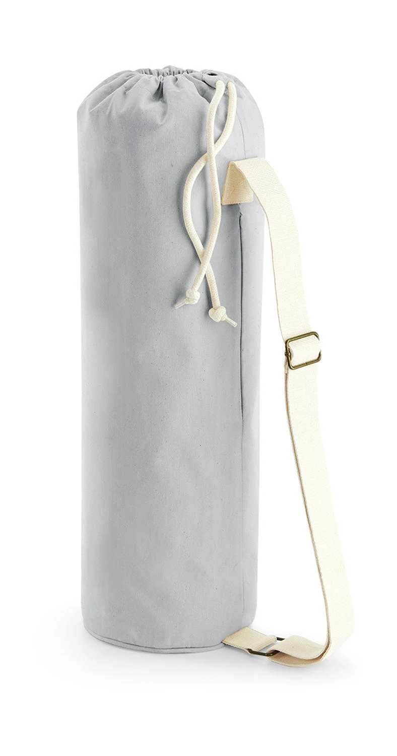 EarthAware® Organic Yoga Mat Bag zum Besticken und Bedrucken in der Farbe Light Grey mit Ihren Logo, Schriftzug oder Motiv.