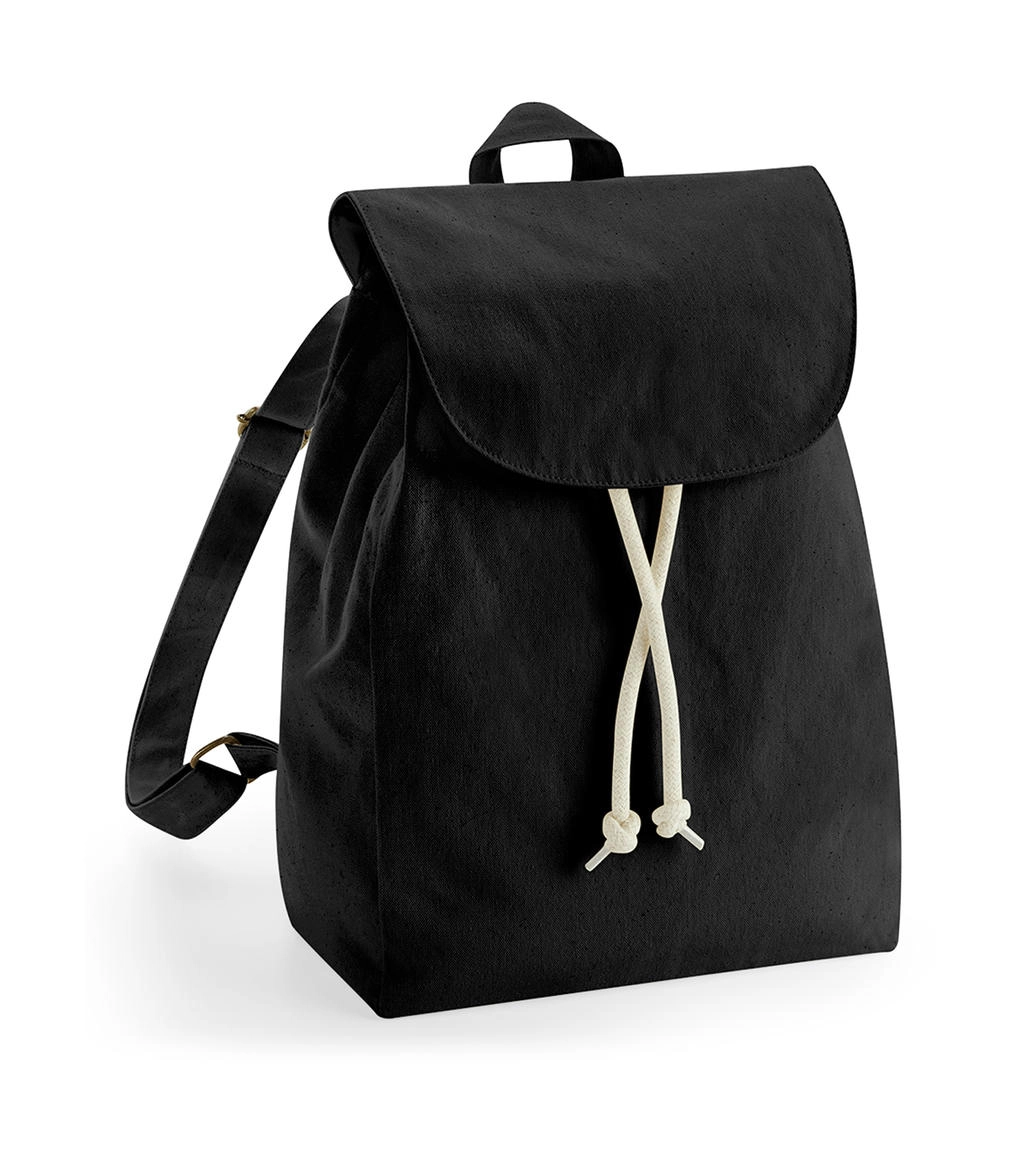 EarthAware® Organic Rucksack zum Besticken und Bedrucken in der Farbe Black mit Ihren Logo, Schriftzug oder Motiv.