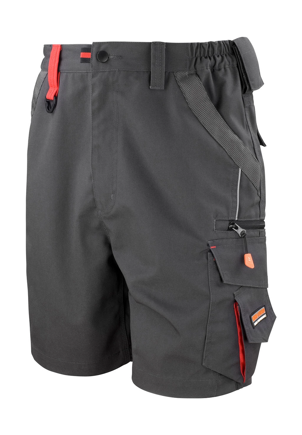 Work-Guard Technical Shorts zum Besticken und Bedrucken in der Farbe Grey/Black mit Ihren Logo, Schriftzug oder Motiv.
