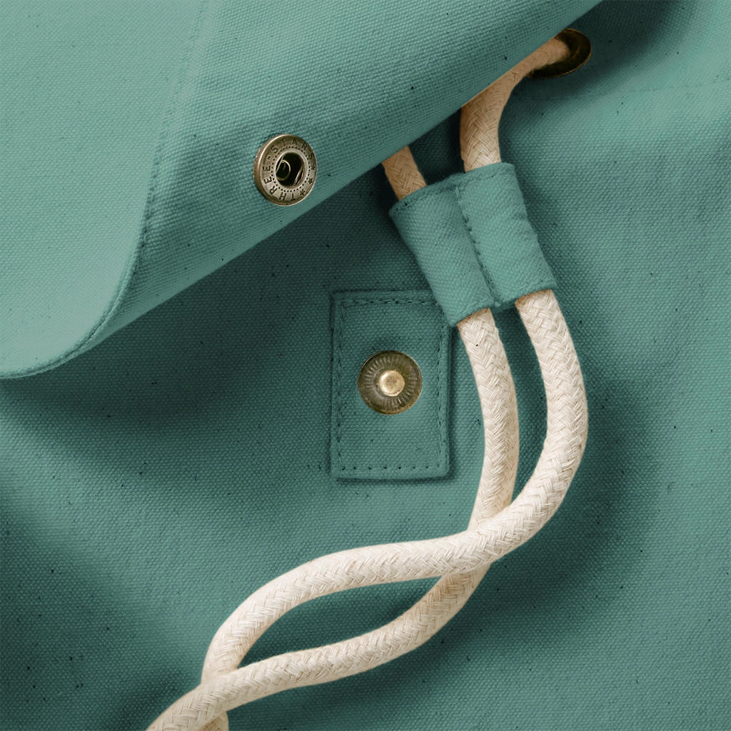 EarthAware® Organic Mini Rucksack zum Besticken und Bedrucken in der Farbe Sage Green mit Ihren Logo, Schriftzug oder Motiv.