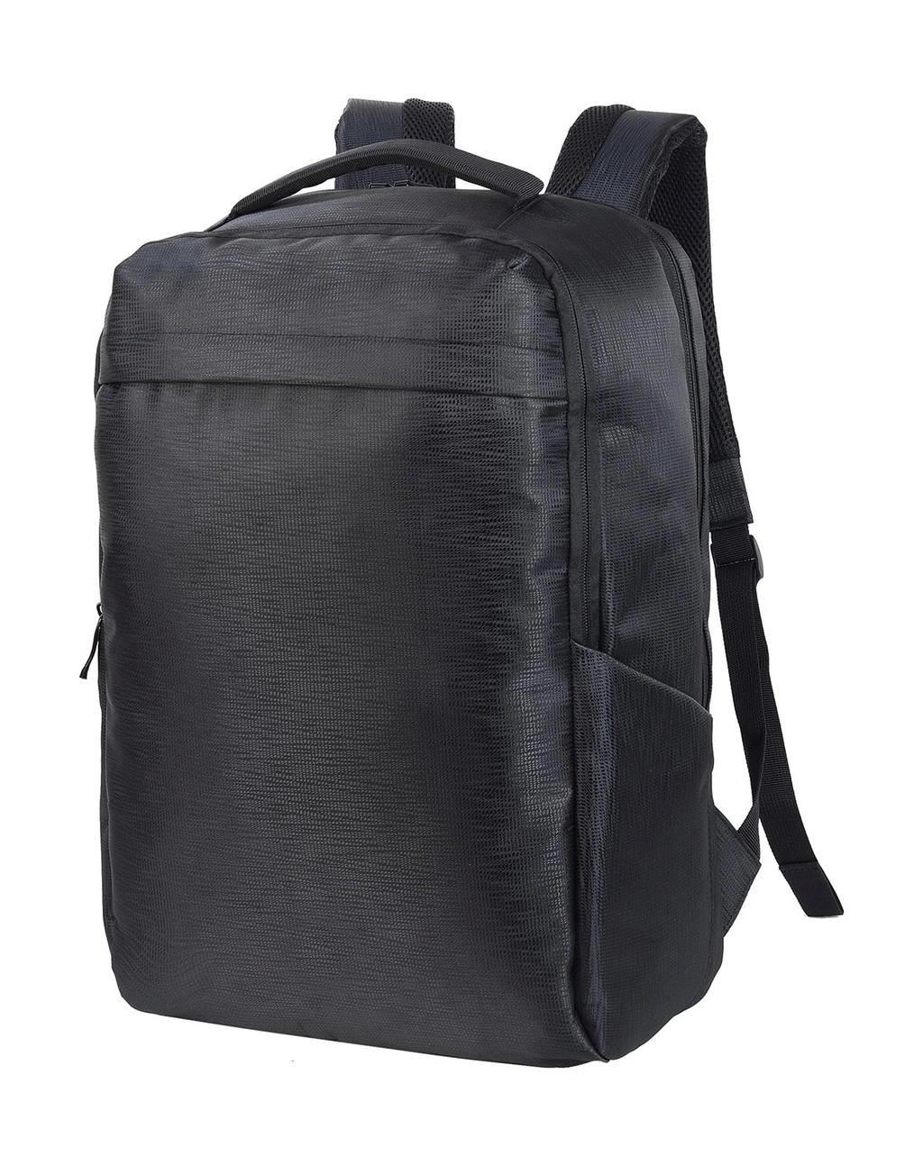 Davos Essential Laptop Backpack zum Besticken und Bedrucken in der Farbe Black mit Ihren Logo, Schriftzug oder Motiv.