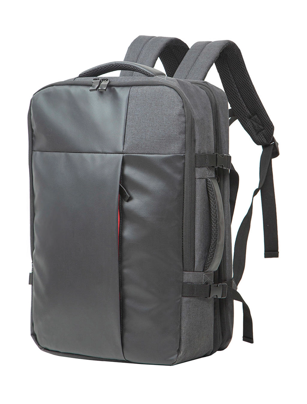 Vienna Overnight Laptop Backpack zum Besticken und Bedrucken in der Farbe Black mit Ihren Logo, Schriftzug oder Motiv.