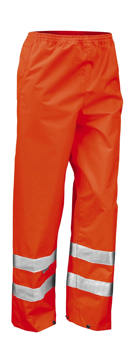 High Profile Rain Trousers zum Besticken und Bedrucken in der Farbe Fluorescent Orange mit Ihren Logo, Schriftzug oder Motiv.