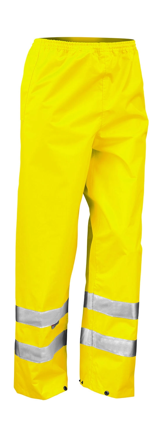 High Profile Rain Trousers zum Besticken und Bedrucken in der Farbe Fluorescent Yellow mit Ihren Logo, Schriftzug oder Motiv.